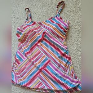 🌈 Krista Nylon Spandex Adjustable Straps Swim Tankini